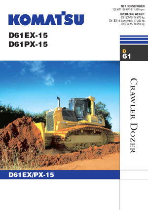 बुलडोजर Komatsu D61EX-15