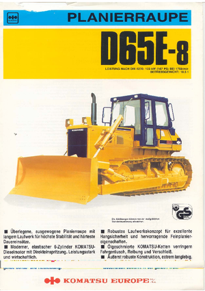 बुलडोजर Komatsu D65E-8