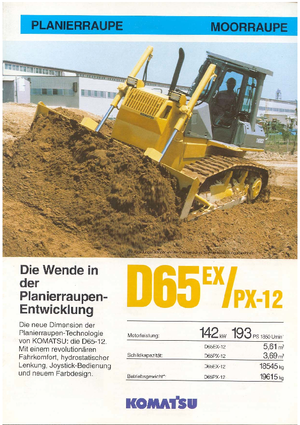 बुलडोजर Komatsu D65EX-12