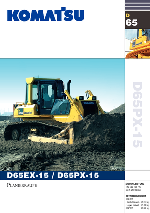 बुलडोजर Komatsu D65PX-15