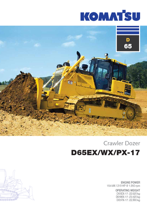 बुलडोजर Komatsu D65EX-17
