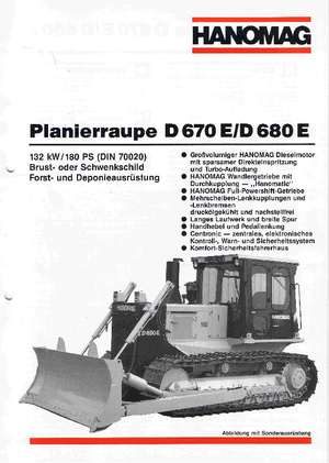 बुलडोजर Hanomag D 680 E