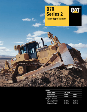 बुलडोजर Caterpillar D7R MS II