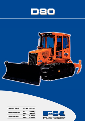 बुलडोजर Fiat Kobelco D 80 LT