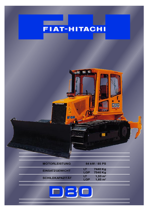 बुलडोजर Fiat-Hitachi D 80 LT
