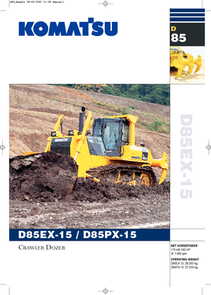 बुलडोजर Komatsu D85EX-15