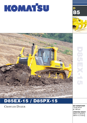 बुलडोजर Komatsu D85PX-15