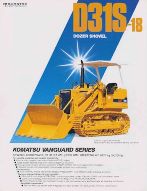 बुलडोजर Komatsu D31S-18