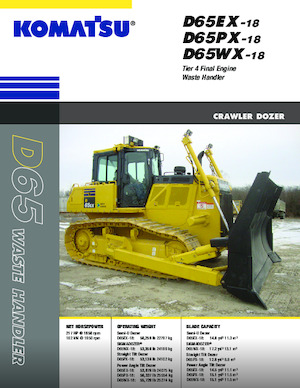 बुलडोजर Komatsu D65EX-18E0