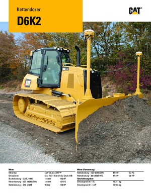 बुलडोजर Caterpillar D6K2 XL