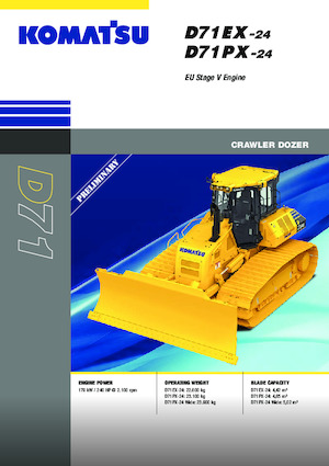 बुलडोजर Komatsu D71PX-24E0