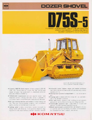 बुलडोजर Komatsu D75S-5