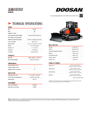 बुलडोजर Doosan DD100