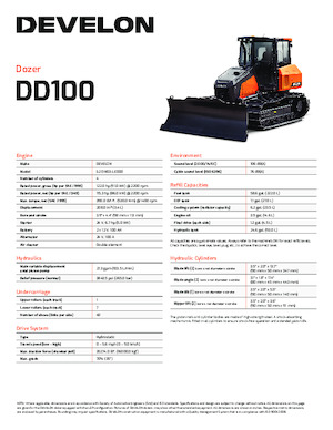 बुलडोजर Develon DD100XL