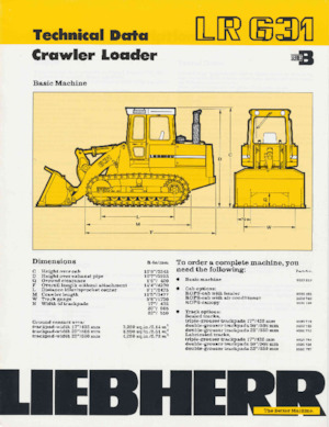 बुलडोजर Liebherr LR 631 B