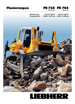 बुलडोजर Liebherr PR 744 LGP