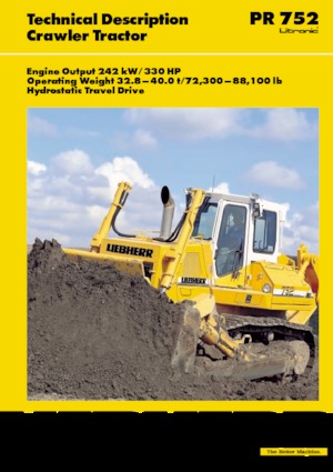बुलडोजर Liebherr PR 752