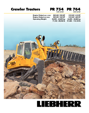 बुलडोजर Liebherr PR 754