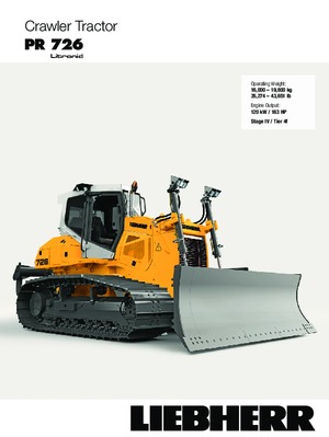 बुलडोजर Liebherr PR 726 XL