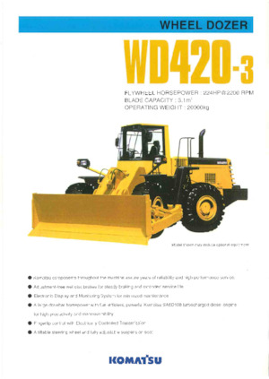 व्हील डोज़र Komatsu WD420-3A