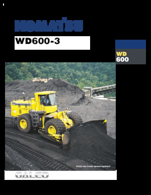 व्हील डोज़र Komatsu WD600-3