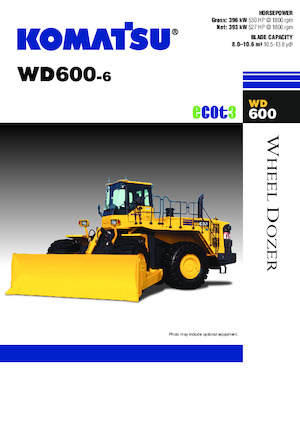 व्हील डोज़र Komatsu WD600-6