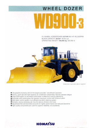 व्हील डोज़र Komatsu WD900-3