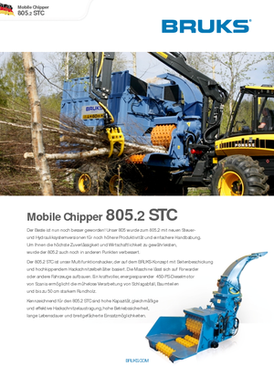 वुड चिपर Bruks 805.2 STC