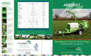 वुड चिपर Green Mech Aborist 16-23 MT 35 D/TRB