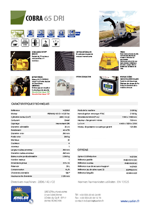 वुड चिपर TS-Industrie Cobra 65 DRI