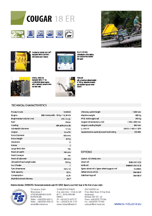 वुड चिपर TS-Industrie Cougar 18 ER