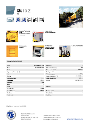वुड चिपर TS-Industrie GM 10 Z