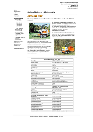 वुड चिपर JBM JBM 1040 MDX 80