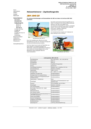 वुड चिपर JBM JBM 1040 ZX