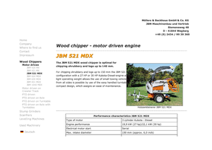 वुड चिपर JBM JBM 521 MDX 27