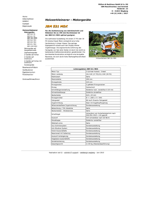वुड चिपर JBM JBM 521 MDX 27