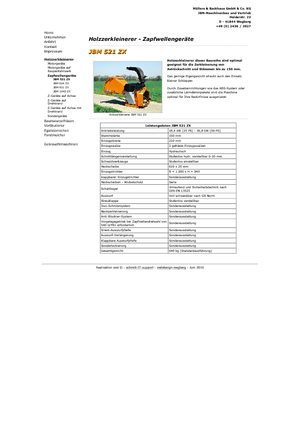 वुड चिपर JBM JBM 521 ZX