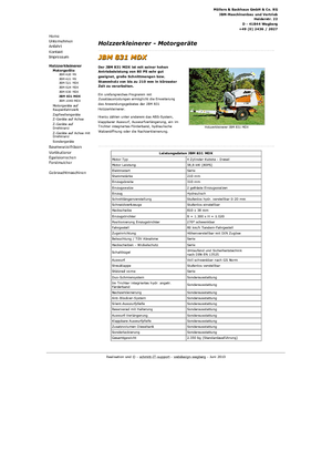 वुड चिपर JBM JBM 831 MDX