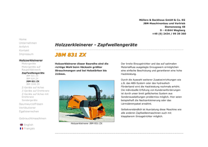 वुड चिपर JBM JBM 831 ZX
