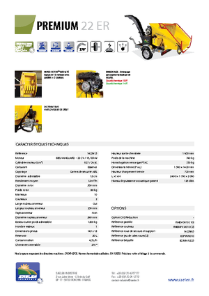 वुड चिपर TS-Industrie Premium 22 ER