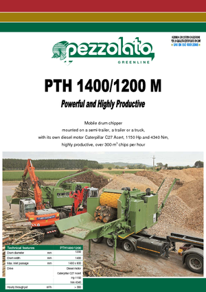 वुड चिपर Pezzolato PTH 1400/1200