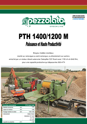 वुड चिपर Pezzolato PTH 1400/1200