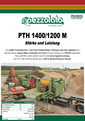 वुड चिपर Pezzolato PTH 1400/1200