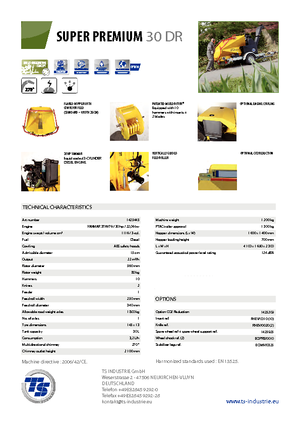 वुड चिपर TS-Industrie Super Premium 30 DR