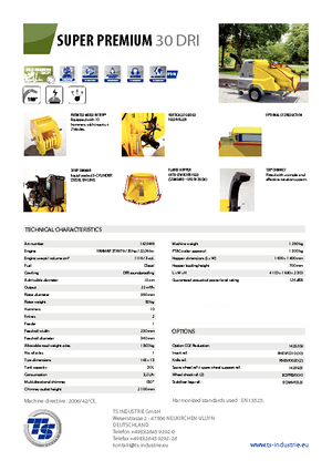 वुड चिपर TS-Industrie Super Premium 30 DRI