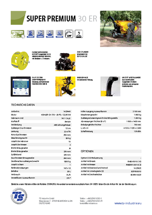 वुड चिपर TS-Industrie Super Premium 30 ER
