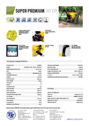 वुड चिपर TS-Industrie Super Premium 30 ER