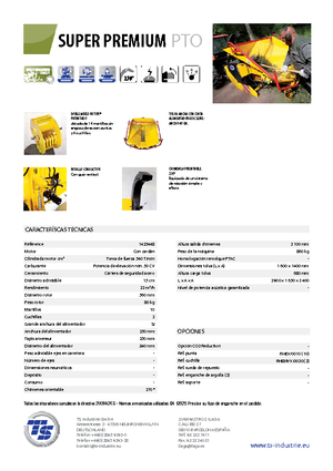 वुड चिपर TS-Industrie Super Premium PTO