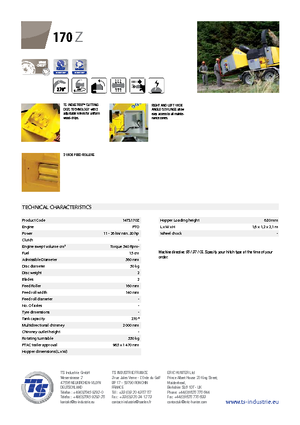 वुड चिपर TS-Industrie TS 170 Z