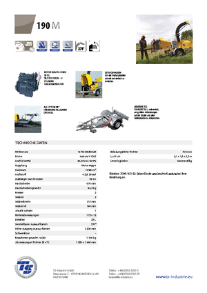 वुड चिपर TS-Industrie TS 190 M